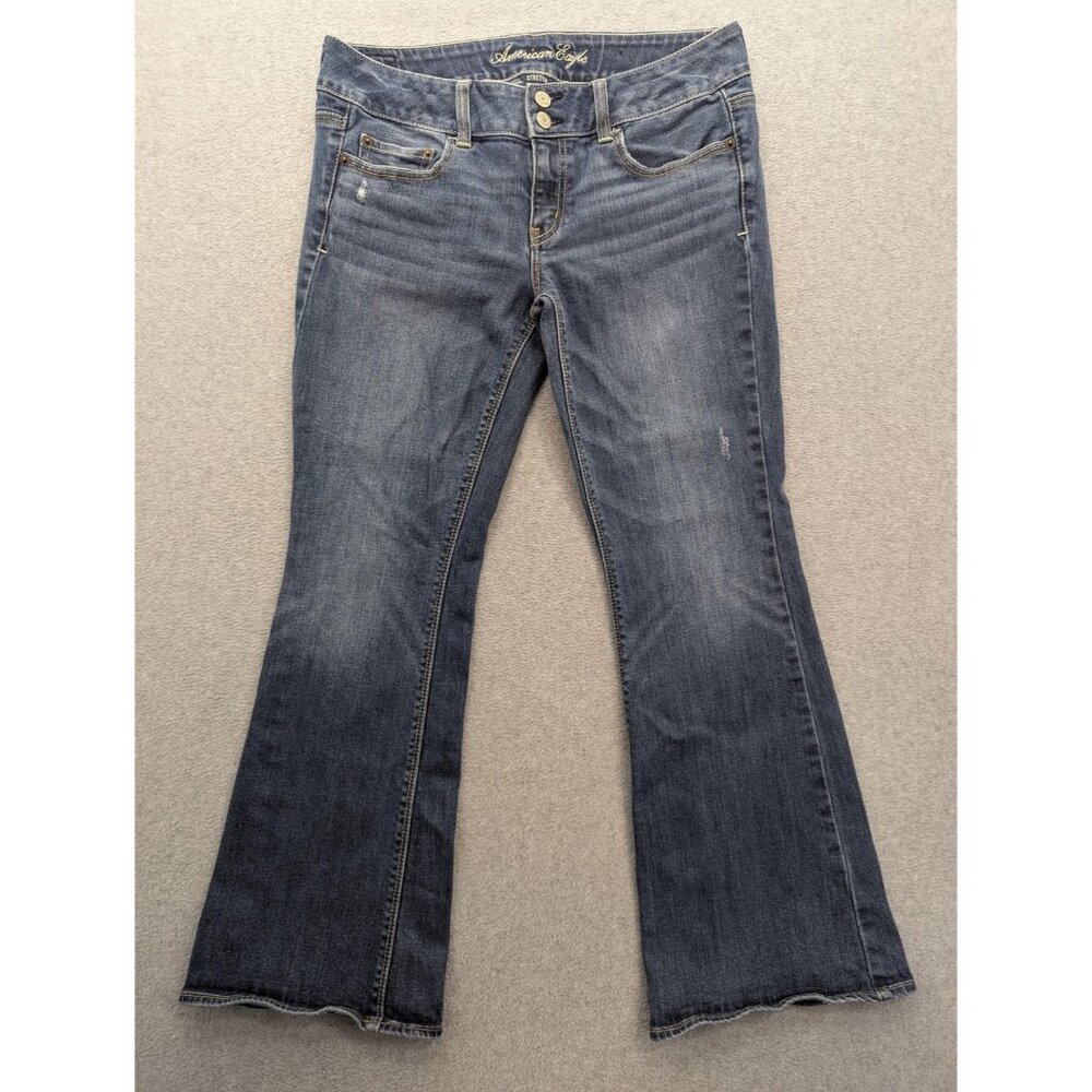 American Eagle Outfitters Artist Jeans Womens 10 Medium Wash Low Rise Bootcut